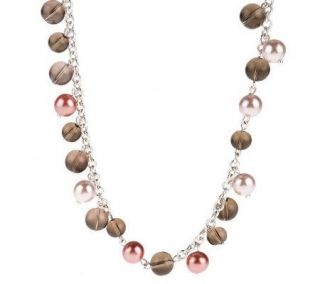 Joan Rivers Simulated Pearl & Bead 48 Necklace w/3 Extender