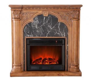 Quincey Electric Fireplace   Old World Oak —