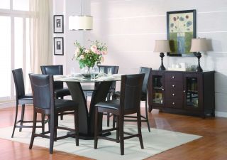 Homelegance Daisy Counter Height Table and 6 Counter Height Chairs