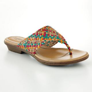 Croft Barrow® Sole Sense Ability Serena Multi Color Thong Sandals 7 5