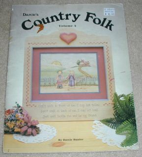 Country Folk Vol 4 Tole Painting Book Darcie Hunter 1989