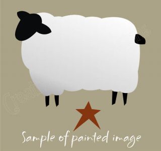 Stencil XL Primitive Sheep Star Country Folk Art Signs