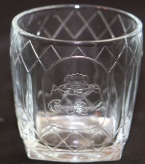 Vintage Crown Royal Whiskey Cocktail Rocks Tumbler Glass