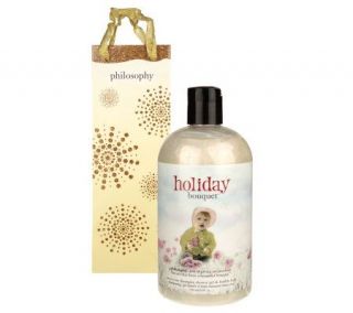 philosophy holiday bouquet sweet floral shower gel 24oz with gift bag 