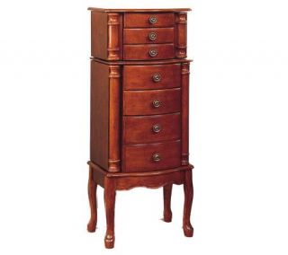 Powell Classic Cherry Finished Jewelry Armoire —