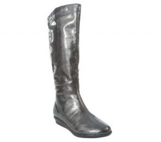 Andrew Geller Waive Weather Resist. Patent Wedge Boots   A203990