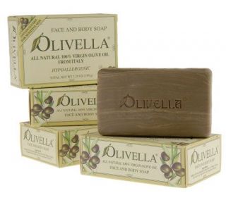 Olivella Set of 5 100Virgin Olive Oil Bar Soaps —