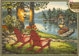  Gold Collection Twilights Calm Lake Counted Cross Stitch Kit