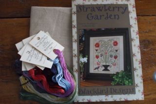 Blackbird Designs Counted Cross Stitch Strawberry Garden Kit with