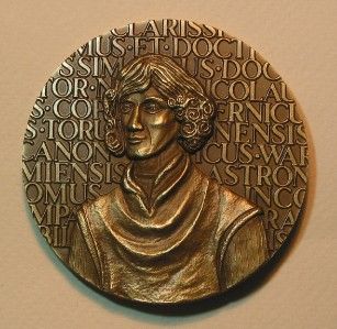  Renaissance Astronomer Copernicus Sun Universe Earth Bronze Medal