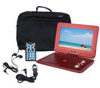 MaxMade 10 LCD Screen Portable DVD Player with Accessories   E223191