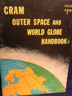 CRAMS OUTER SPACE AND WORLD GLOBE HANDBOOK with WORLD INDEX TO