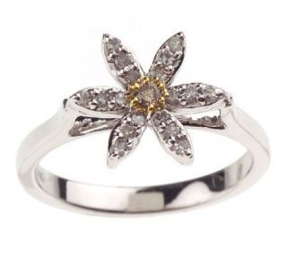 As IsAffinity Diamond 1/7cttw Daisy Ring, 14K White Gold —