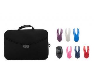 SlipIt 15 Laptop Case & ClickIt Switch Lid Wireless Mouse