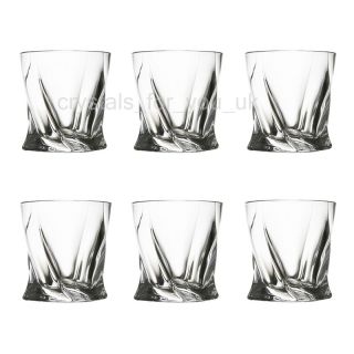 Beautiful 6x crystal whisky glasses Quadro, set whiskey glass bottle