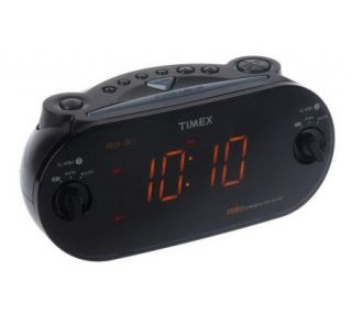 Timex ReadySet Dual Alarm Clock w/Battery Backup & Jumbo Display