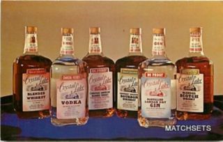 Crystal Lake Blended Whiskey Vodka Bourbon Scotch Interior Postcard
