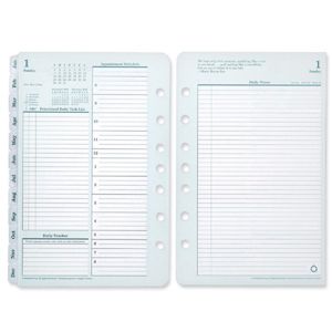 Franklin Covey FDP 35414 35414 Compact Planner Refill Daily 4 25 x 6