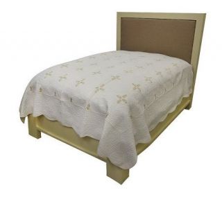 Northern Nights Fleur de lis or Pineapple Cotton Quilted Coverlet 