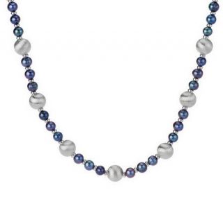 Honora Cultured FreshwaterPearl 18 Sterling Satin Bead Necklace 