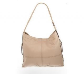 Tignanello Glove Leather Hobo Bag with Side Zippers —
