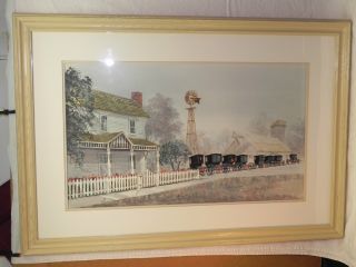   Steve Polomchak Amish Watercolor Painting Crown Point Indiana Artist