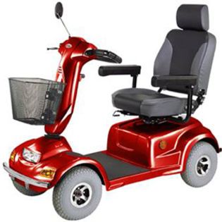 CTM HS 890 4 Wheel Heavy Duty Electric Mobility Scooter Red