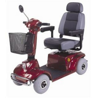 CTM HS 580 4 Wheel Mid Range Electric Mobility Scooter Red