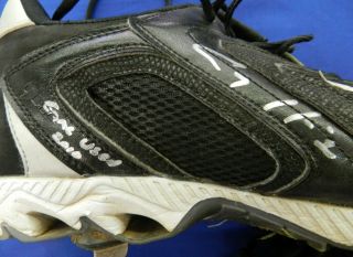Corey Hart 2010 Autographed Signed Game Used Worn Baseball Cleats