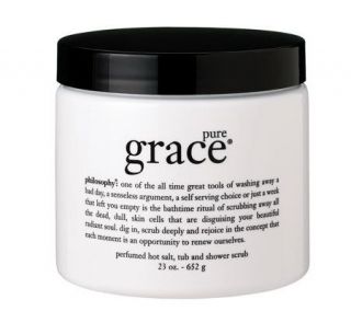 philosophy pure grace perfumed hot salt exfoliating scrub —
