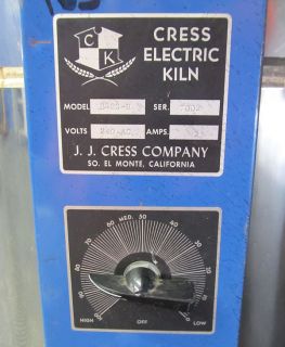 nice cress # b 23 h electric 2250 deg f kiln