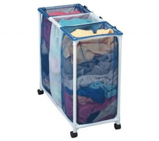 Mesh Bag Triple Sorter with PVC Frame —