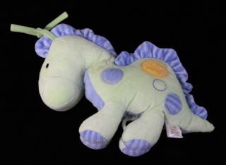 Carters Just One Year Musical Plush Dinosaur Baby Crib Toy