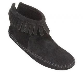 Minnetonka Womens Back Zip Soft sole Boots —