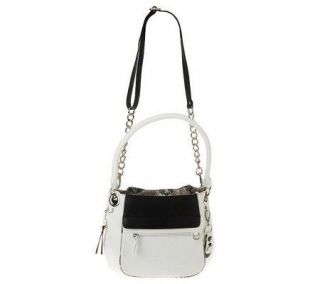 Sophia& Frankee Croco Embossed Hobo with Removable Zipper Pouch 