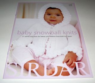SIRDAR BABY SNOWBALL KNITS knitting yarn pattern book #379 with 21