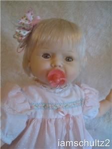 RARE Vintage Big 24 Jesmar Thumbelina Type Baby Doll Cries and Moves