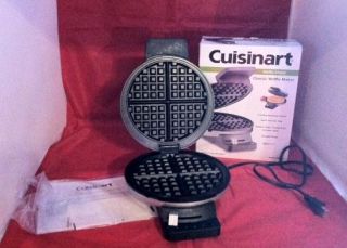 Cuisinart Waffle Maker EUC with box indicator lights nonstick