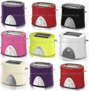 New Swan 2 Slice Electric Kitchen Coloured Toaster