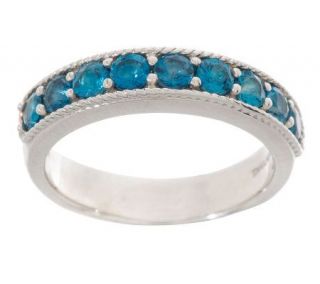 95 ct tw LondonBlueTopaz Sterling Band Ring —