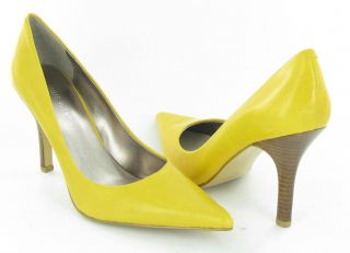  Nine West Barbe Classic Pumps Yellow Womens New $69
