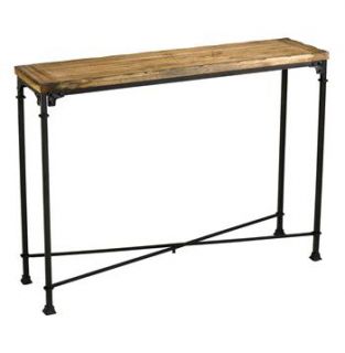 cunningham rustic iron reclaimed wood console like a gibson girl or an