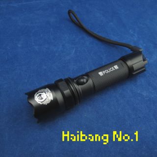 600Lm CREE Q5 LED Rechargeable Police Flashlight Torch+18650 Battery