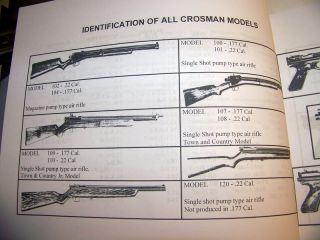 Crosman Authorized BB Gun Master Service Repair Manual Pellet 165pg 35