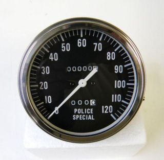 new custom chrome police special 2 1 speedometer fits fl