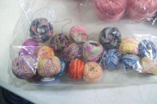 Mixed Lot 74 Balls Skeins Cotton Yarn Knitting Crocheting Crochet
