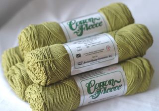 brown sheep cotton fleece 5 skeins 17 5 oz 1075 yards color willow