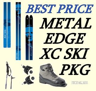 steel edge cross country ski package