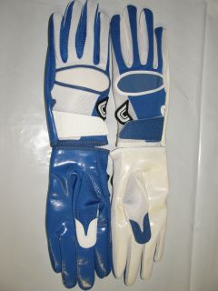 Cutters Yin Yang Football Gloves 017YY White Royal Adult Sizes