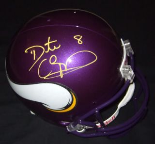 This is a Cris Carter & Daunte Culpepper autographed Minnesota Vikings